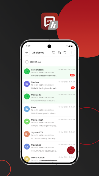 H1 SMS screenshot 2