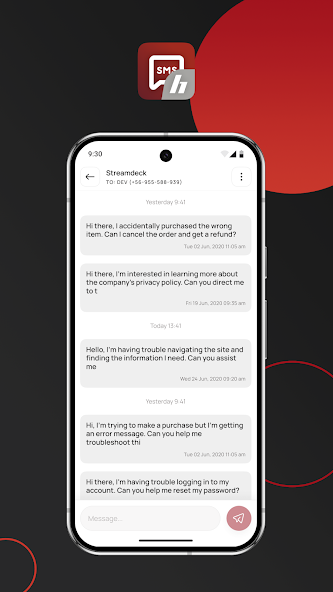 H1 SMS screenshot 3